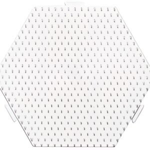 Hama Plaque pour perles midi "Hexagone", multiple, blanc
