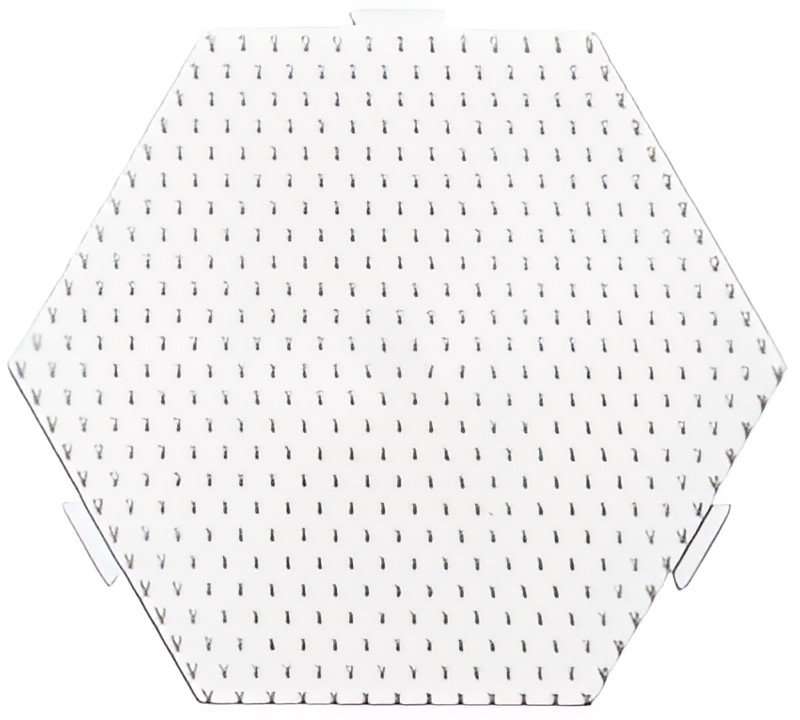 Hama Plaque pour perles midi "Hexagone", multiple, blanc