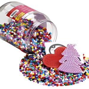 Hama Perles à repasser midi + plaques, dans une boîte, rouge