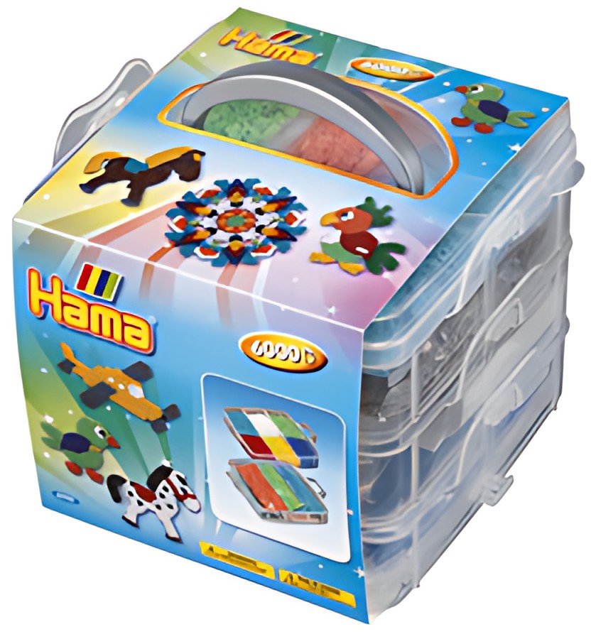Hama Perles à repasser midi "boîte de rangement neutre"