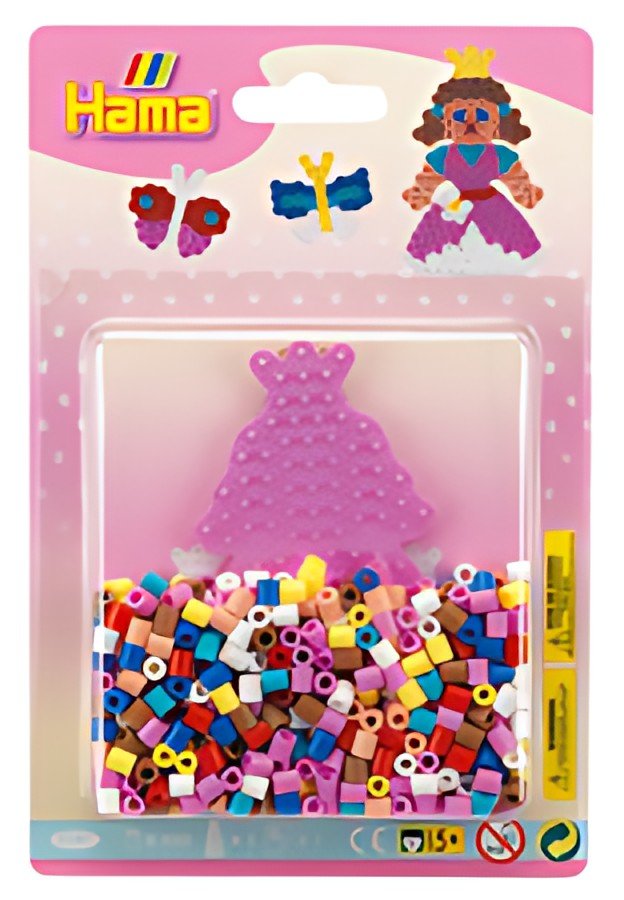 Hama Perles à repasser midi "Princesse/papillon", blister