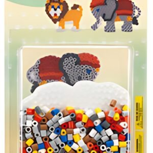 Hama Perles à repasser midi "Eléphant/lion", sous blister