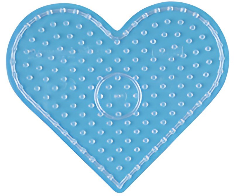 Hama Plaque pour perles à repasser "Coeur", transparent