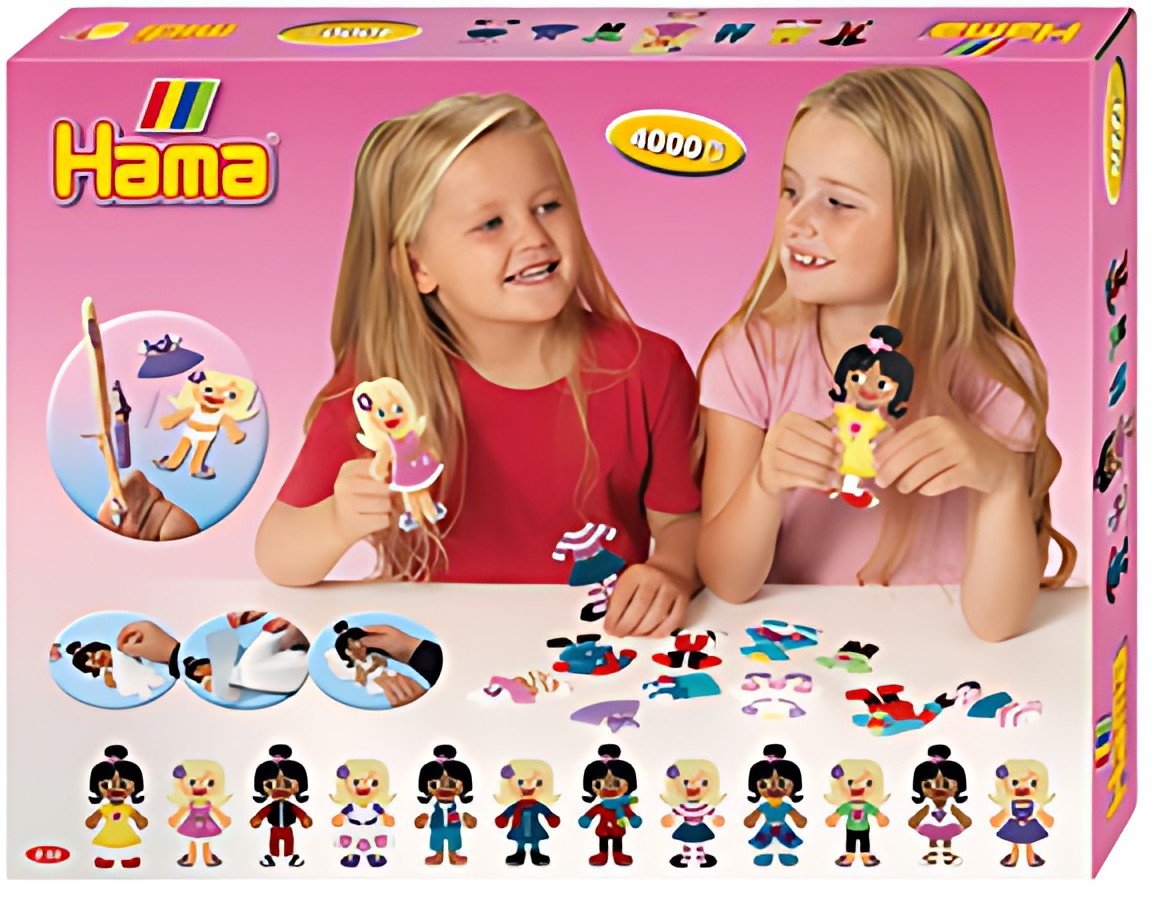 hama Perles à repasser midi "Poupée à habiller", coffret
