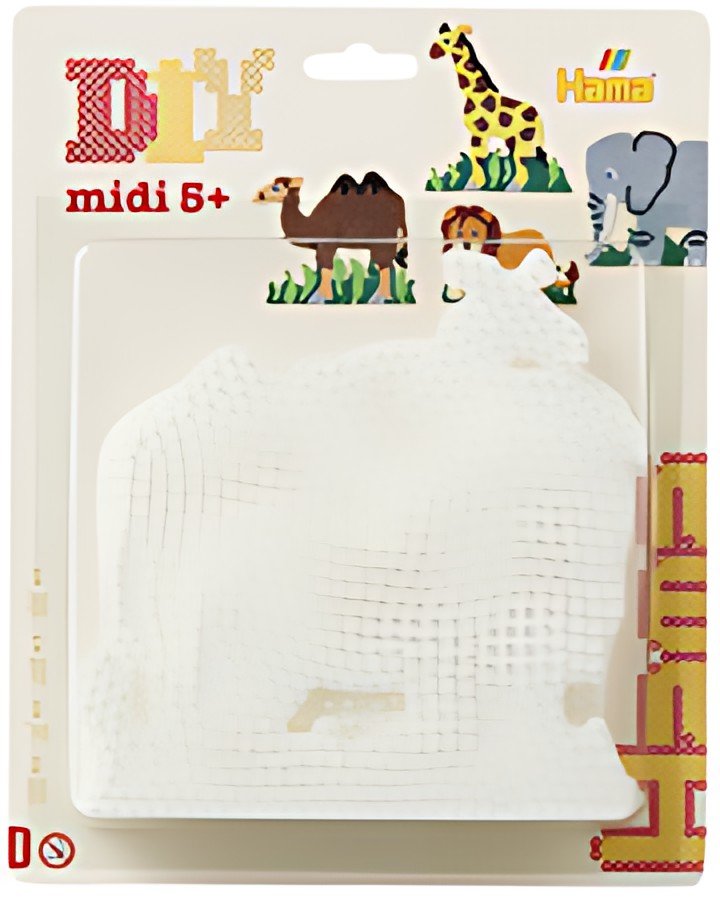 hama Plaques pour perles "Eléphant, girafe, lion, chameau"
