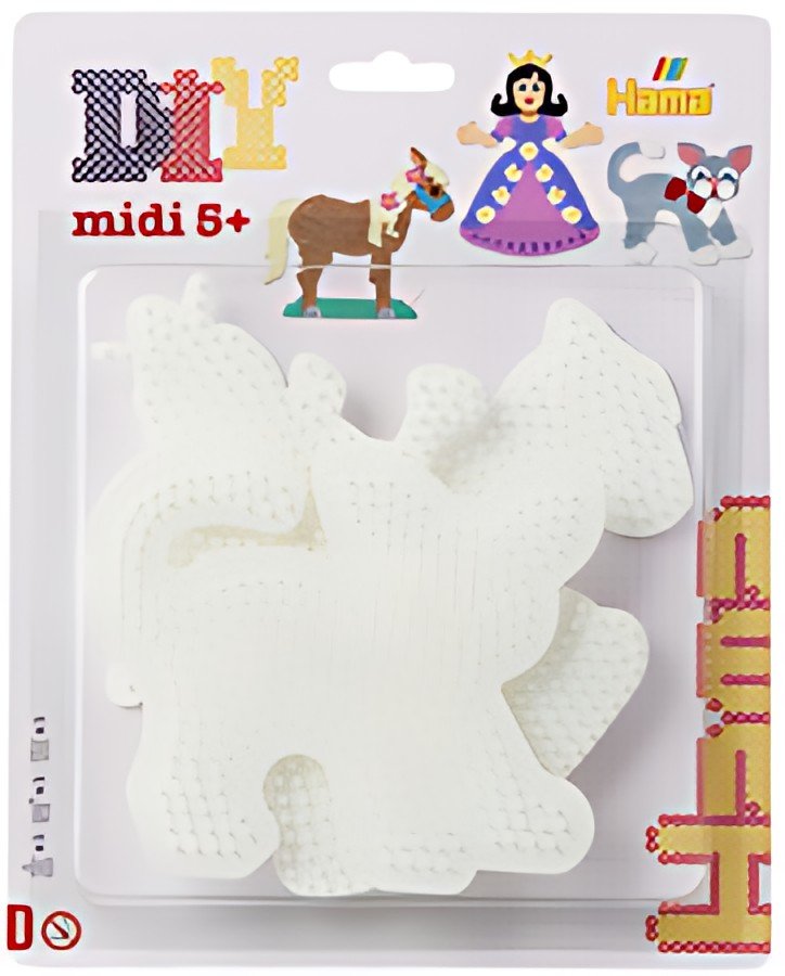 hama Plaques pour perles "Princesse, cheval, chat", blister