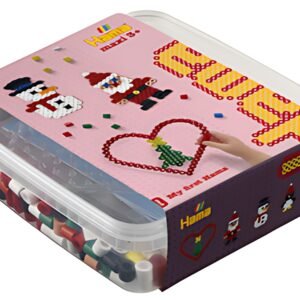hama Perles à repasser maxi + plaque "Noël", en boîte