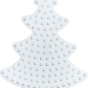 Hama Plaque pour perles midi "Sapin de Noël", blanc