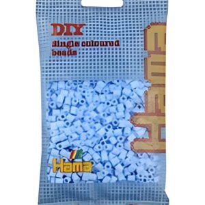 Hama Perles à repasser midi, sachet, bleu glacé pastel