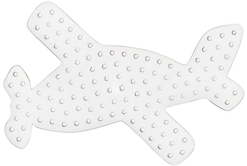 Hama Plaque pour perles midi "Avion", blanc