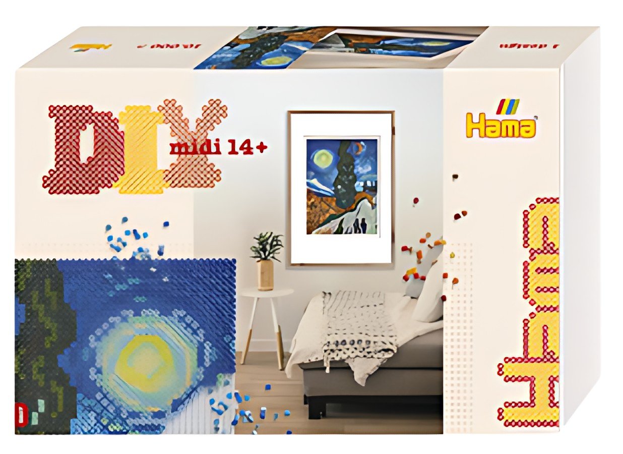 Hama Perles à repasser midi Art "Van Gogh", boîte cadeau