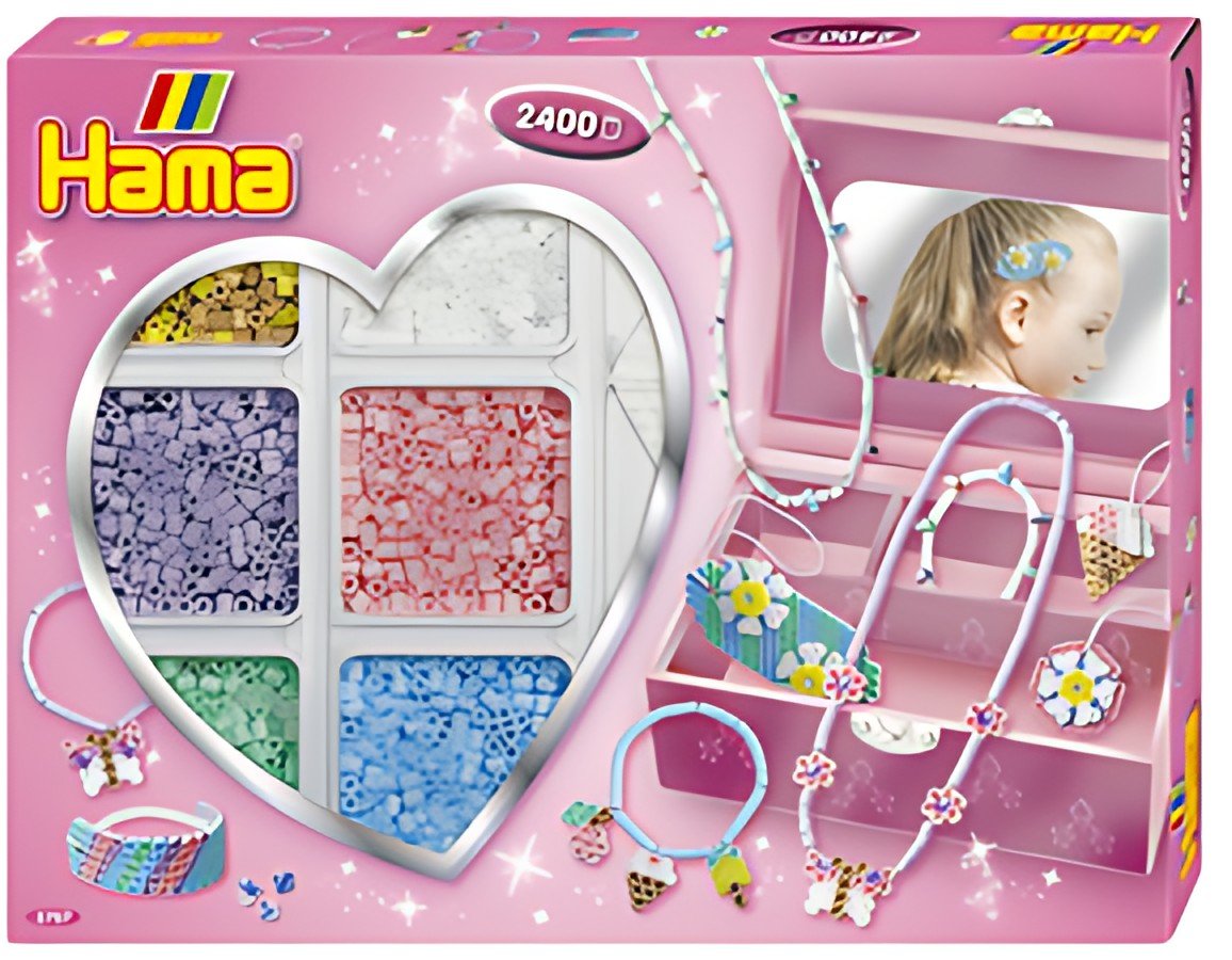 Hama Perles à repasser midi "Création bijoux", boîte cadeau