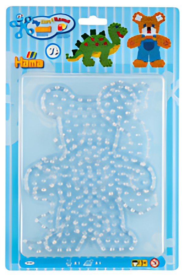 hama Plaques pour perles à repasser "Ours, dinosaure"