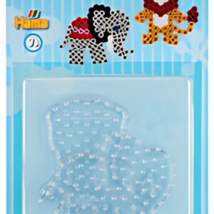Hama Plaques pour perles à repasser "Lion, petit éléphant"
