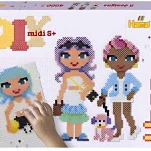 Hama Perles à repasser midi "Fashion Girls", coffret cadeau