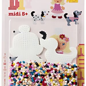 Hama Perles à repasser midi "Petit chien/poupée", en blister