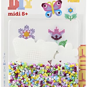 Hama Perles à repasser midi "Papillon/petite fleur", blister