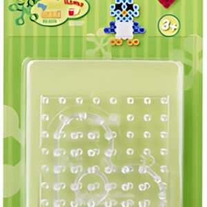 Hama Plaques à picots pour perles à repasser "Carré, coeur"