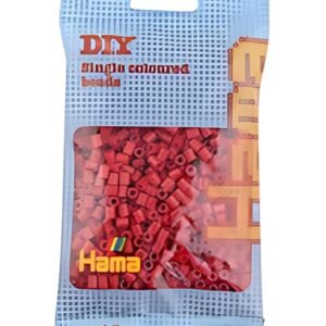 Hama Perles à repasser midi, sachet, rouge moyen