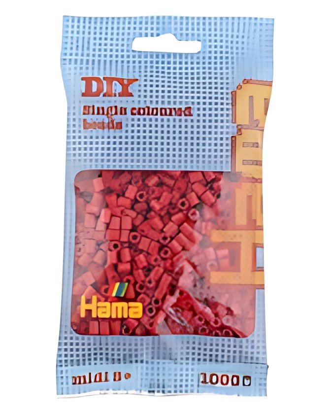 Hama Perles à repasser midi, sachet, rouge moyen