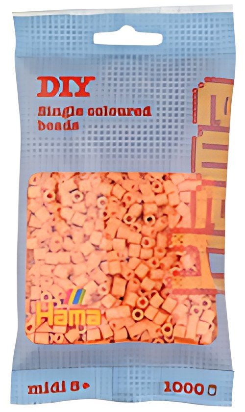 Hama Perles à repasser midi, sachet, abricot clair