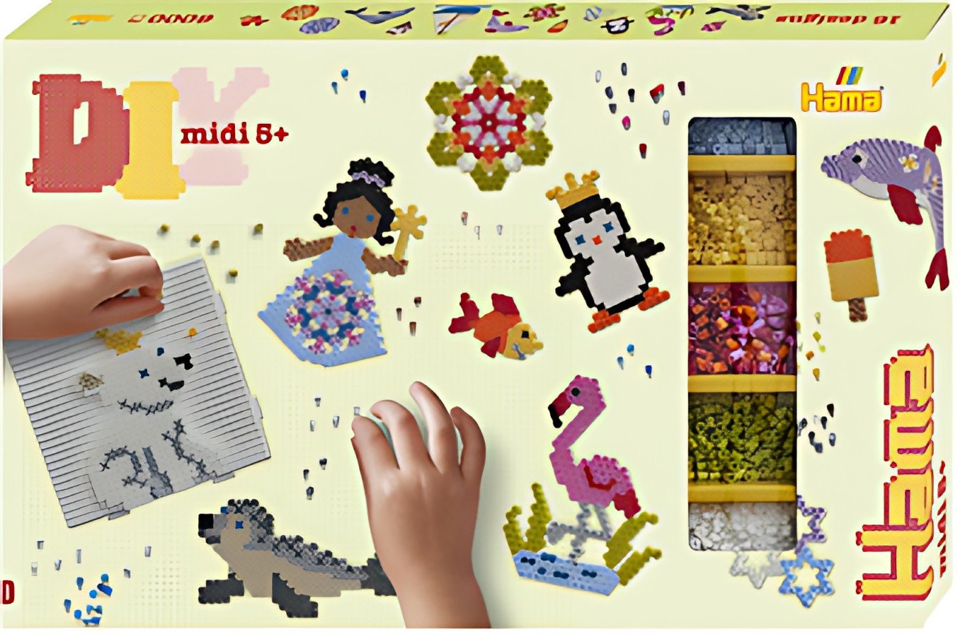 Hama Perles à repasser midi "Allround", coffret cadeau