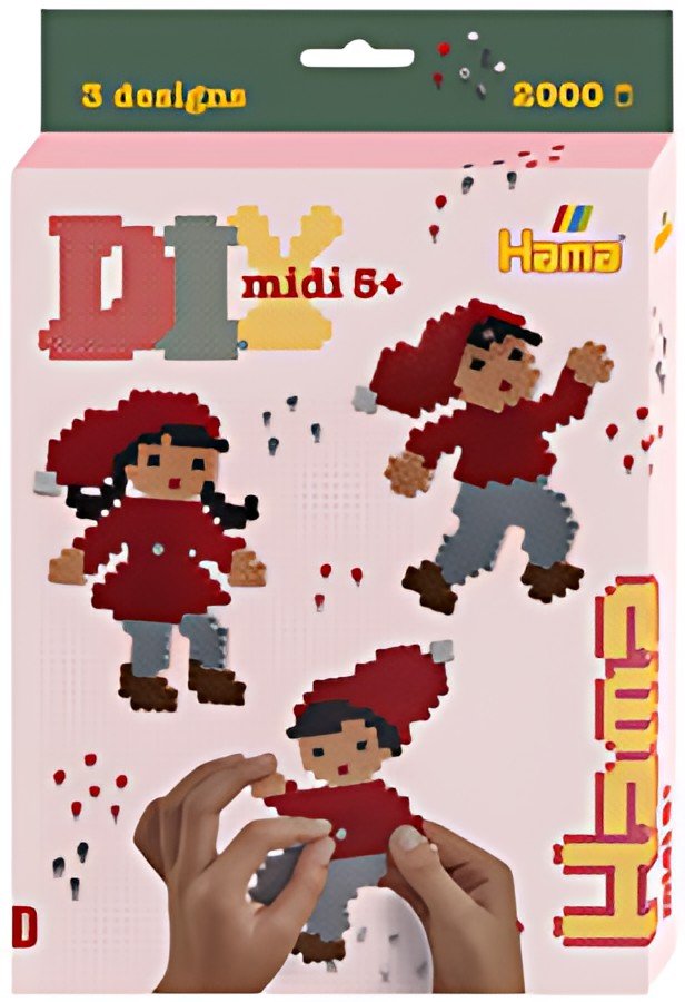 Hama Perles à repasser midi "Lutins de Noël", coffret cadeau