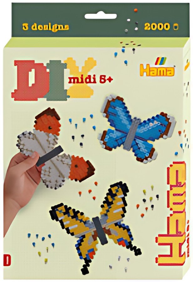 Hama Perles à repasser midi "Papillons", coffret cadeau