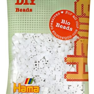 Hama Perles à repasser Bio midi, sachet, blanc