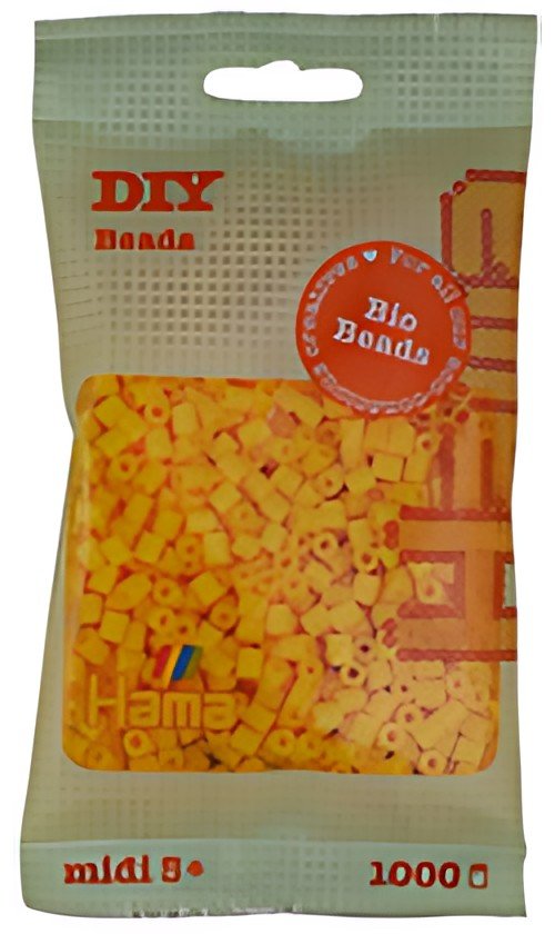 Hama Perles à repasser Bio midi, sachet, jaune