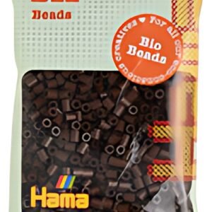 Hama Perles à repasser Bio midi, sachet, marron