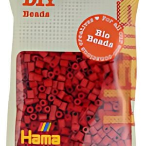 Hama Perles à repasser Bio midi, sachet, rouge moyen