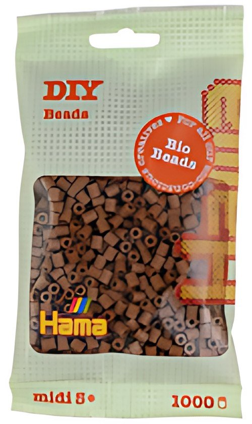 Hama Perles à repasser Bio midi, sachet, nougat