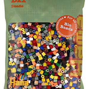 Hama Perles à repasser Bio midi, sachet, "mix 15 couleurs"