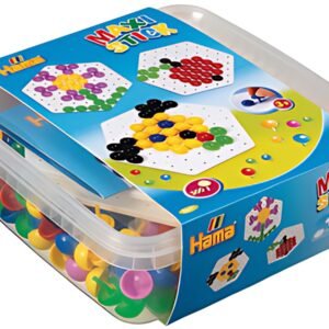 Hama Maxi Stick Boîte de perles à piquer + plaques perforées