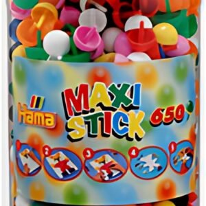 Hama Maxi Stick Perles à piquer, dans un pot, 650 pièces