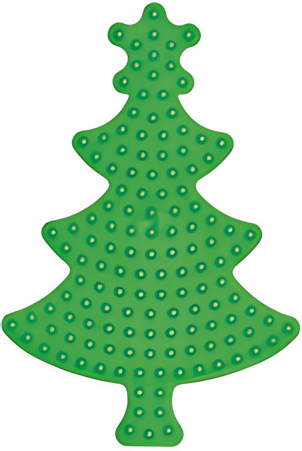 Hama Plaque pour perles midi "Sapin de Noël", petit, vert