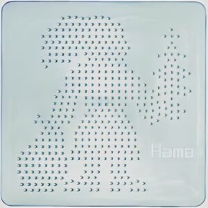 Hama Plaque pour perles midi "Père Noël", blanc