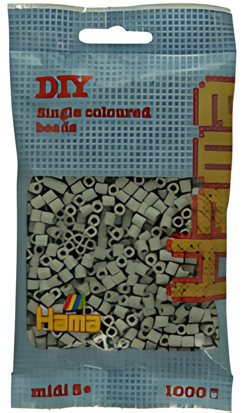 Hama Perles à repasser midi, sachet, gris silex
