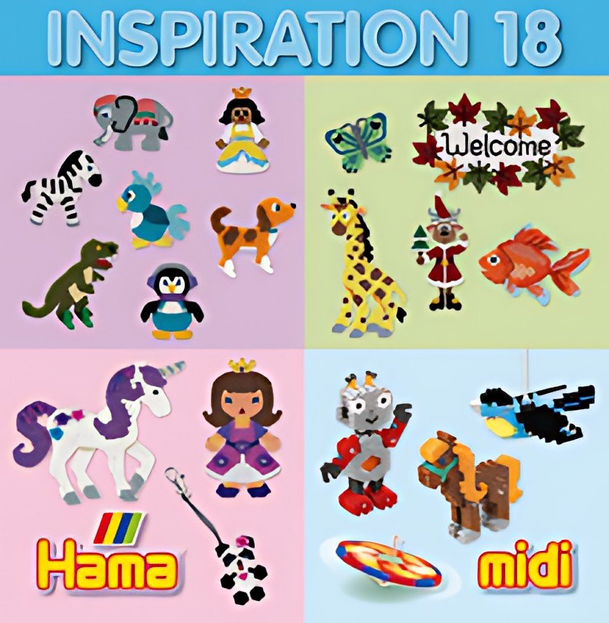 Hama Livre d'inspiration nr.18 pour perles à repasser midi