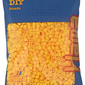 HAMA Perles à repasser midi, sachet de 3.000, jaune