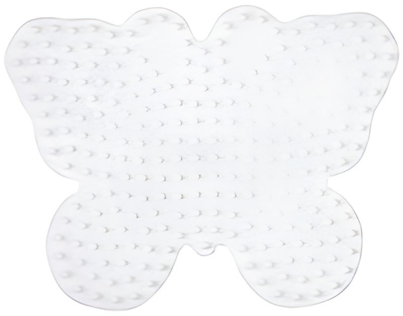 HAMA Plaque pour perles midi "papillon", blanc
