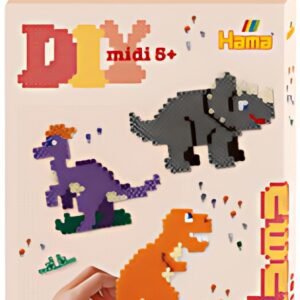 HAMA Perles à repasser midi "Dinosaures", emballage cadeau