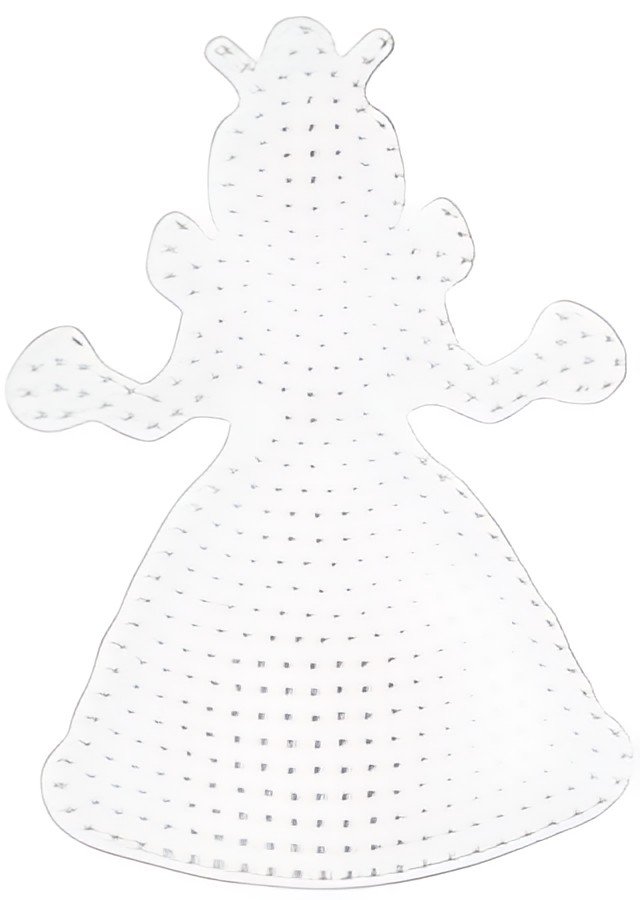 HAMA Plaque pour perles midi "princesse, reine", blanc
