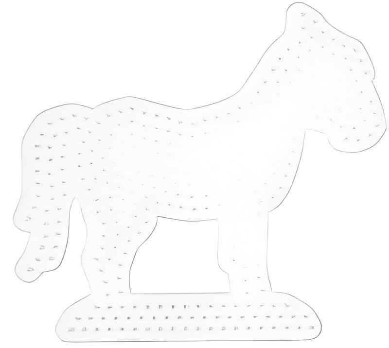 HAMA Plaque pour perles midi "cheval", blanc