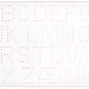 HAMA Plaque pour perles midi "lettres-ABC", blanc