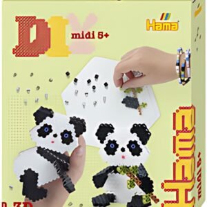 Hama Perles à repasser midi 3D "Panda", coffret cadeau