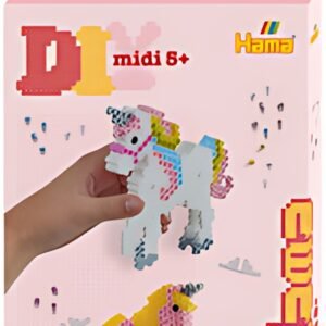 Hama Perles à repasser midi 3D "Licornes", coffret cadeau