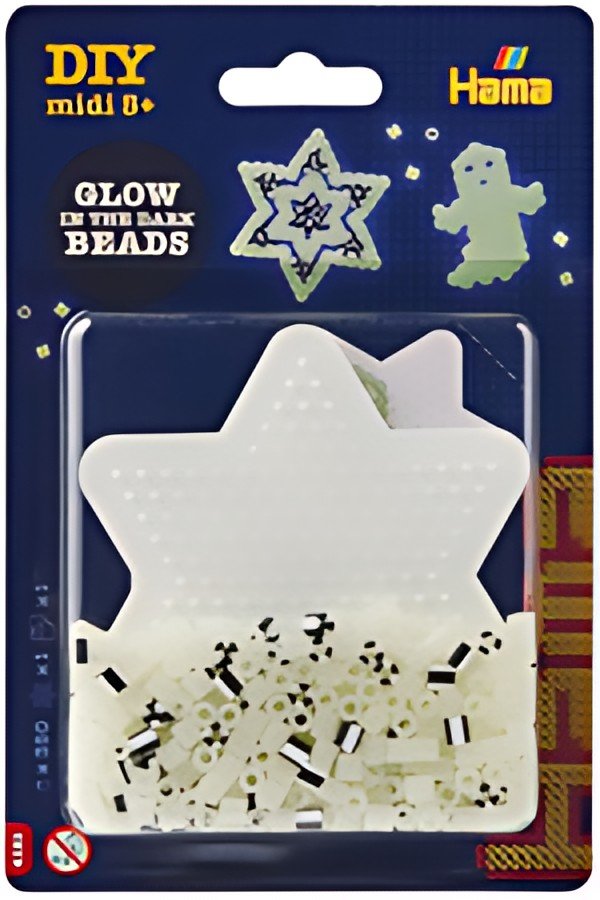 Hama Perles à repasser midi "Étoile lumineuse", blister