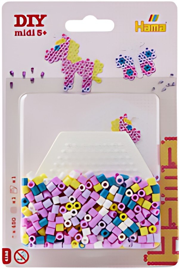 Hama Perles à repasser midi "Poney", blister